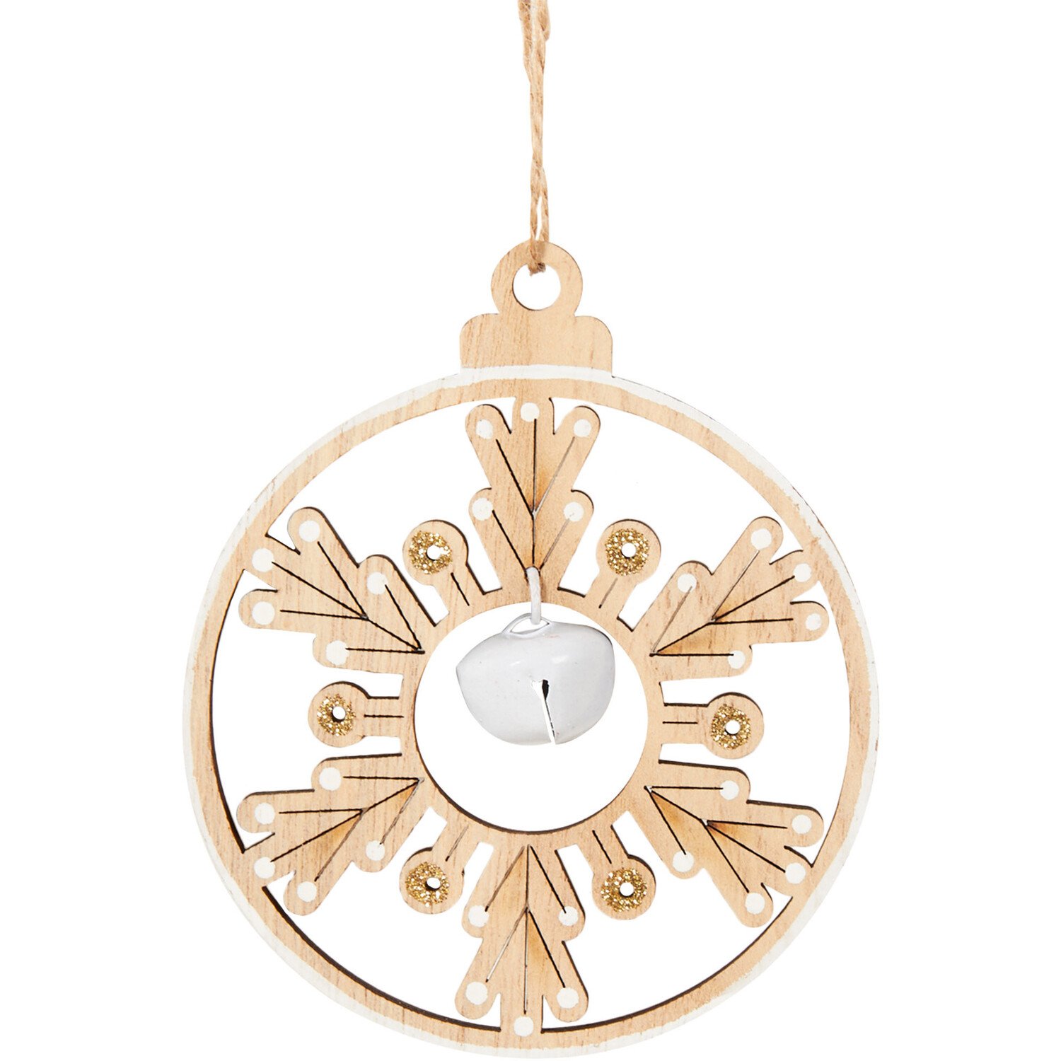 Hanging Snowflake Bell Decoration Image 2