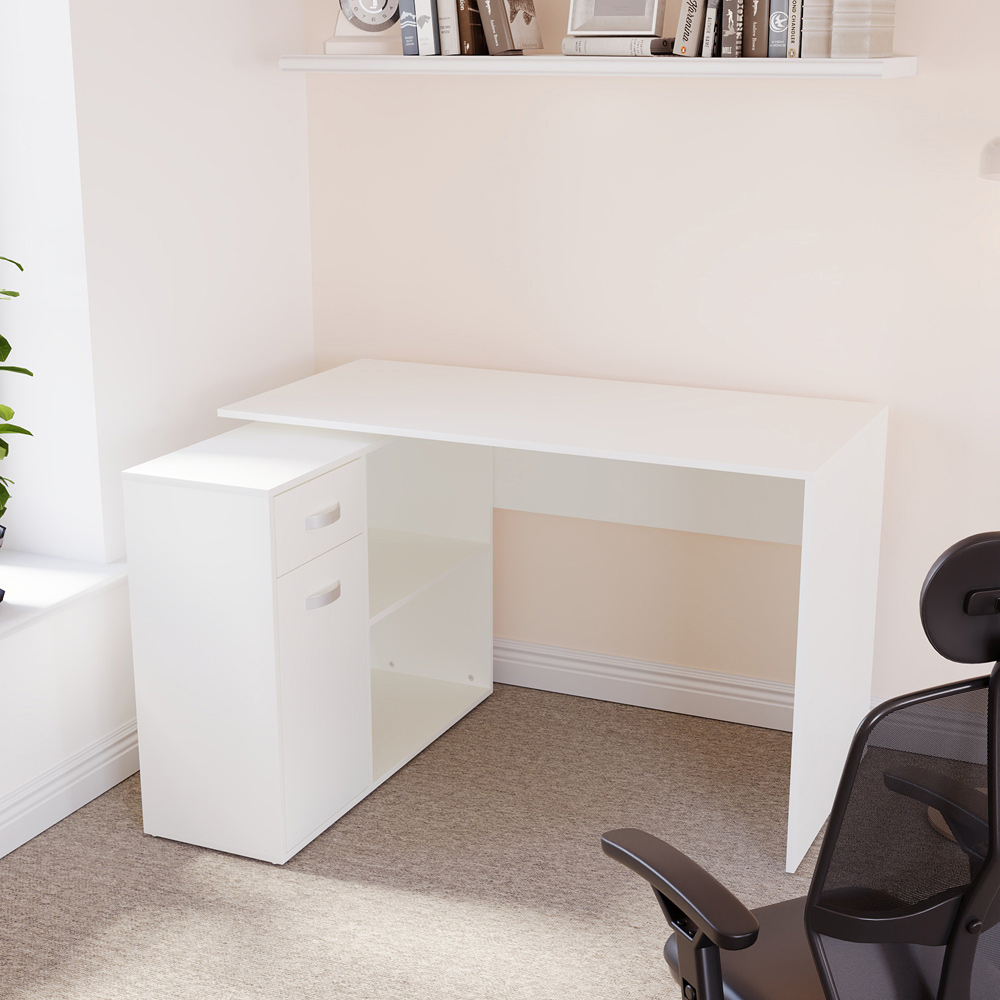 Vida Designs Longton Adjustable Desk White Image 4