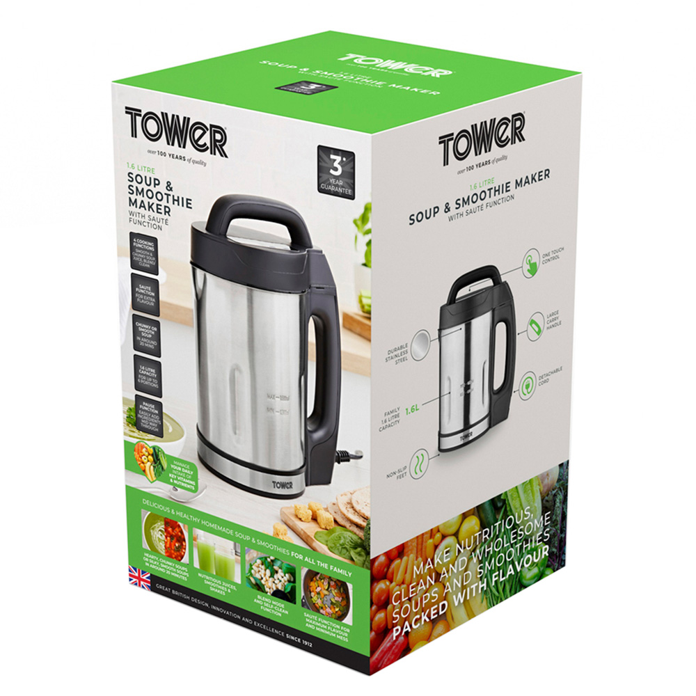 Tower T12069 Soup Maker with Saute Function 1.6L Image 8