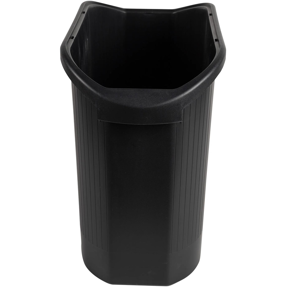 Exacompta Black Top Line Waste Paper Bin Image 3