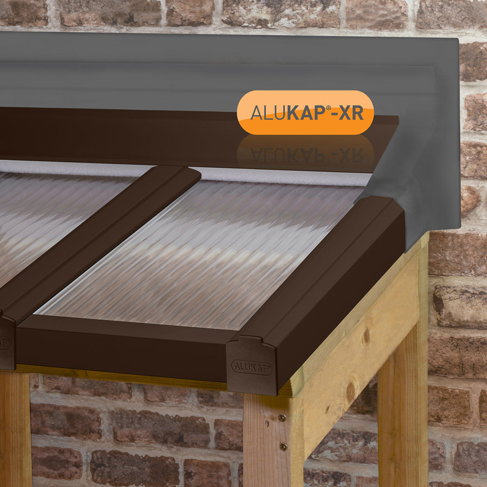 Alukap-XR Brown Top Wall Flashing 2.4m Image 2