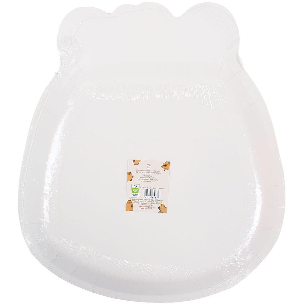 Pack of 4 Capybara Paper Platters Image 6