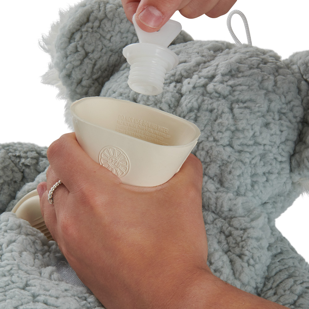 Single Wilko Koala Hot Water Bottle with Novelty Cover in Assorted styles Image 4