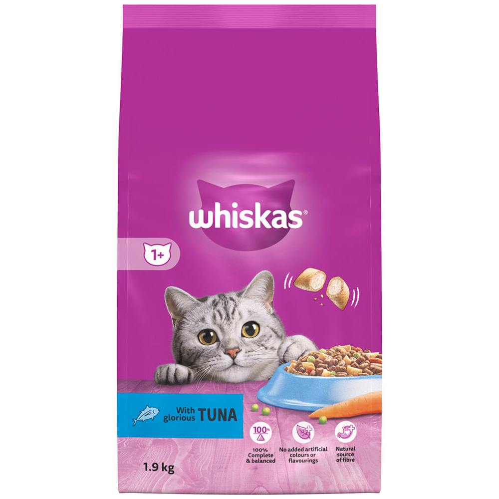 Whiskas Adult Tuna Flavour Dry Cat Food 1.9kg Image 2