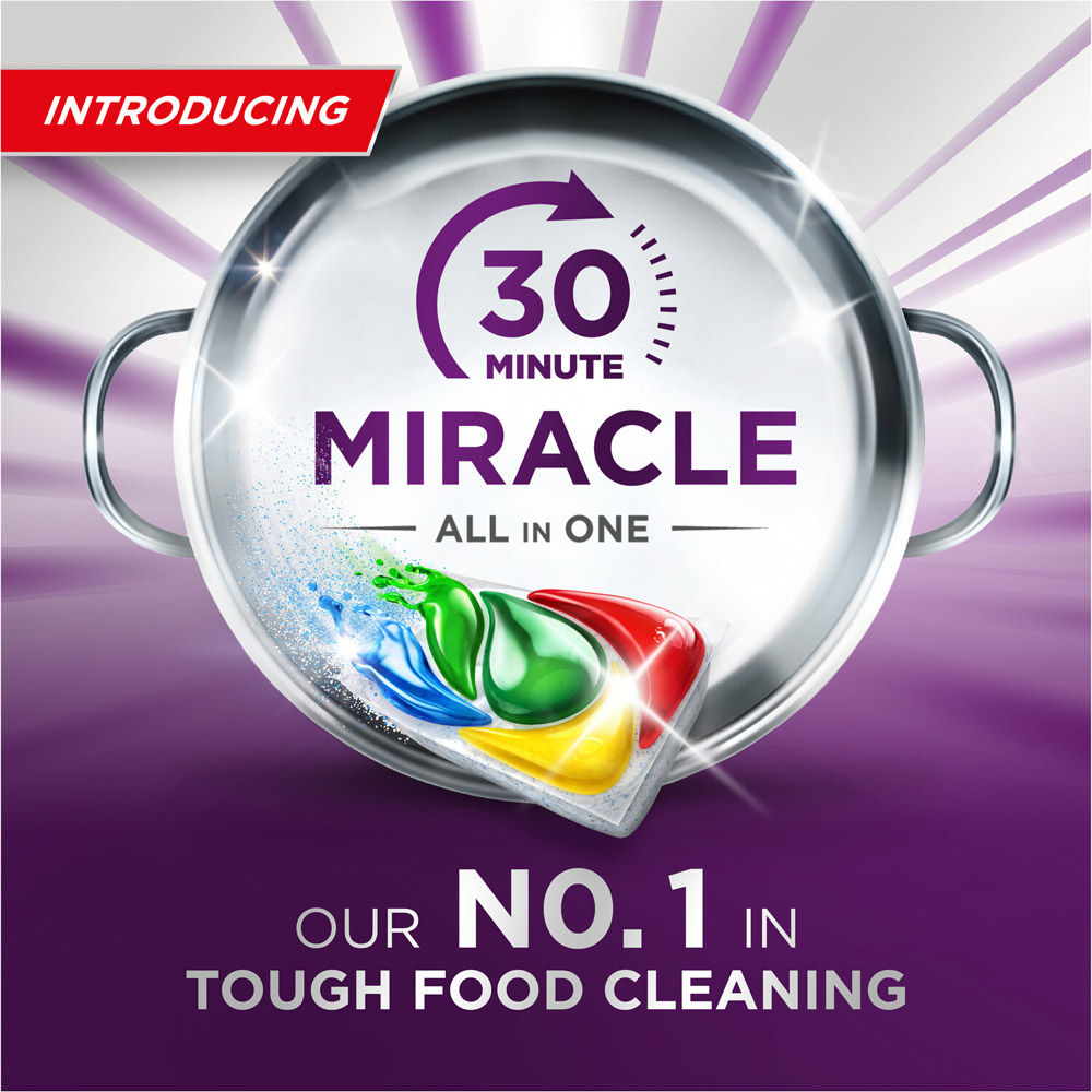 Pack of 74 Fairy Miracle Platinum Plus Dishwasher Tablets Image 3