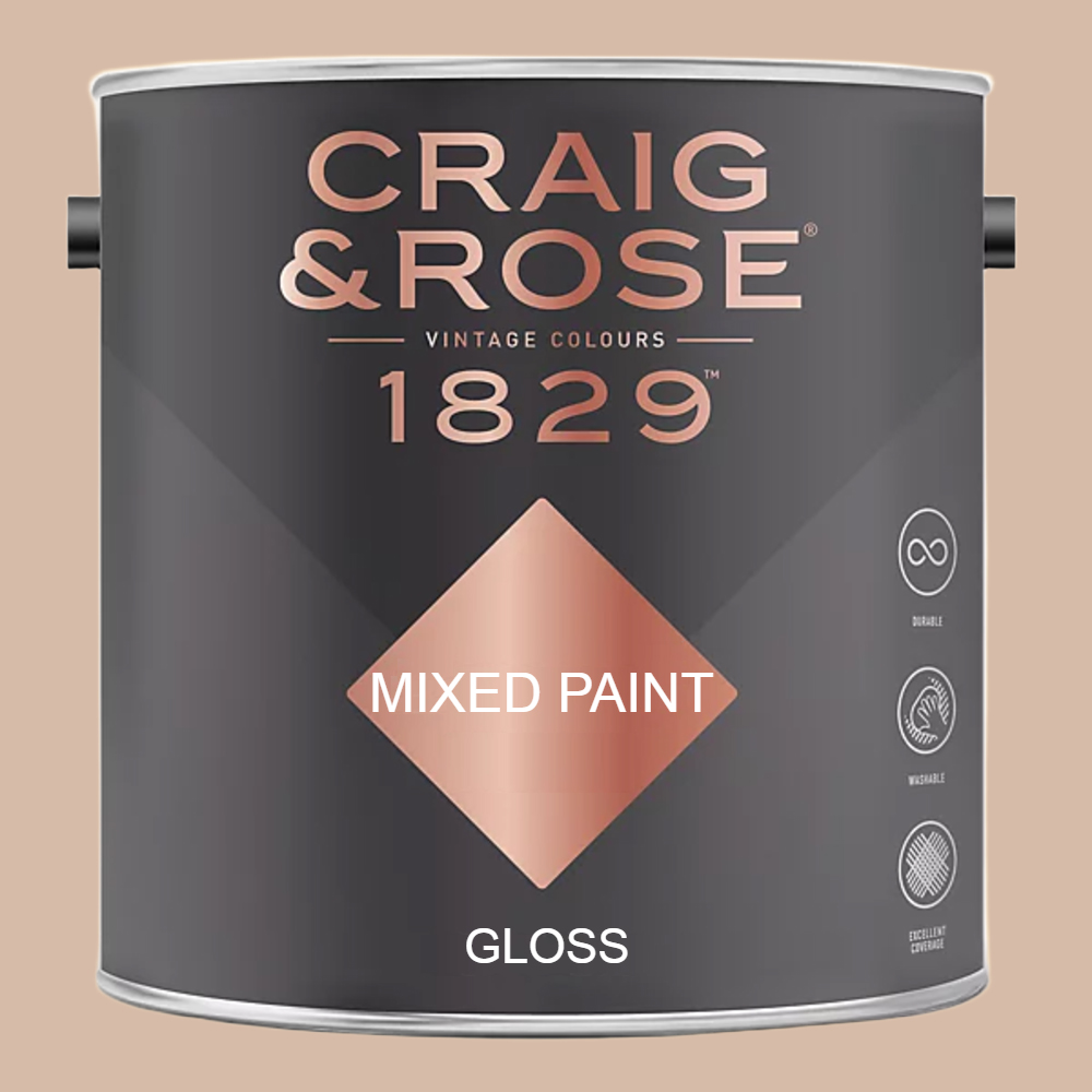 Craig & Rose 1829 Vintage Walls Wood and Metal Fresh Plaster Gloss Mixed Paint 2.5L Image 2