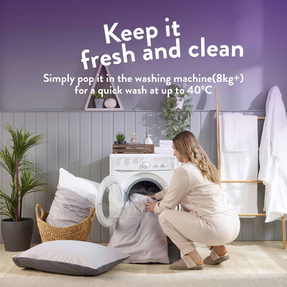 Slumberdown Double Coverless Waffle Duvet Set 10.5 Tog Image 7