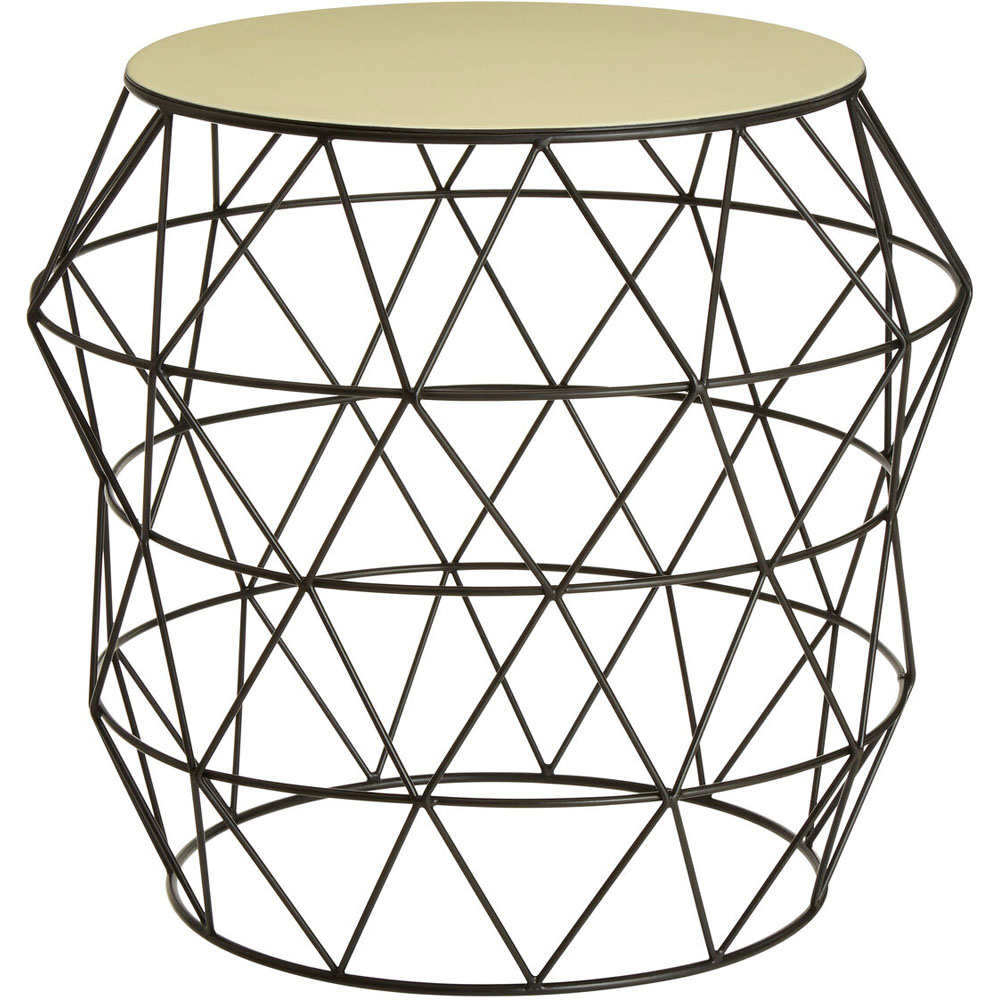 Premier Housewares Corina Ivory Tabletop Side Table Image 2