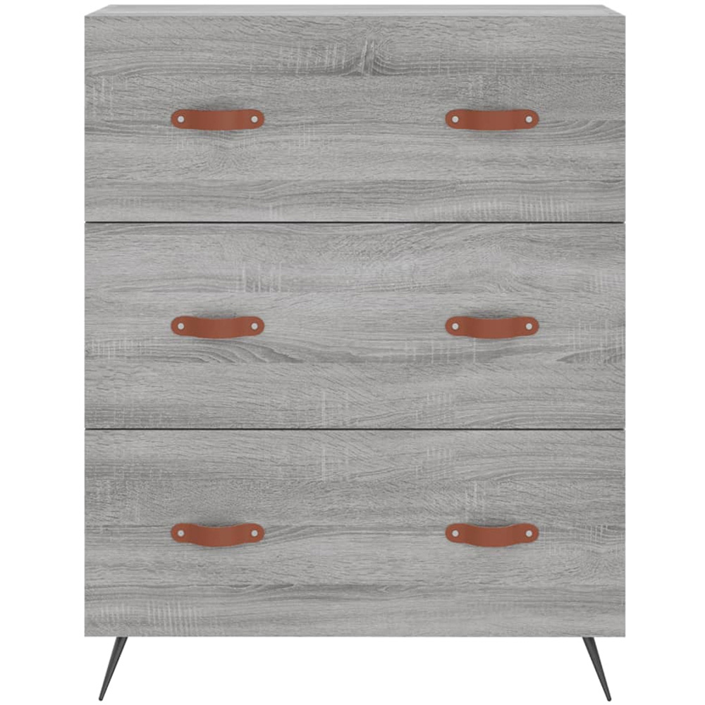 vidaXL 2 Door 3 Drawer Grey Sonoma Tall Highboard Image 8