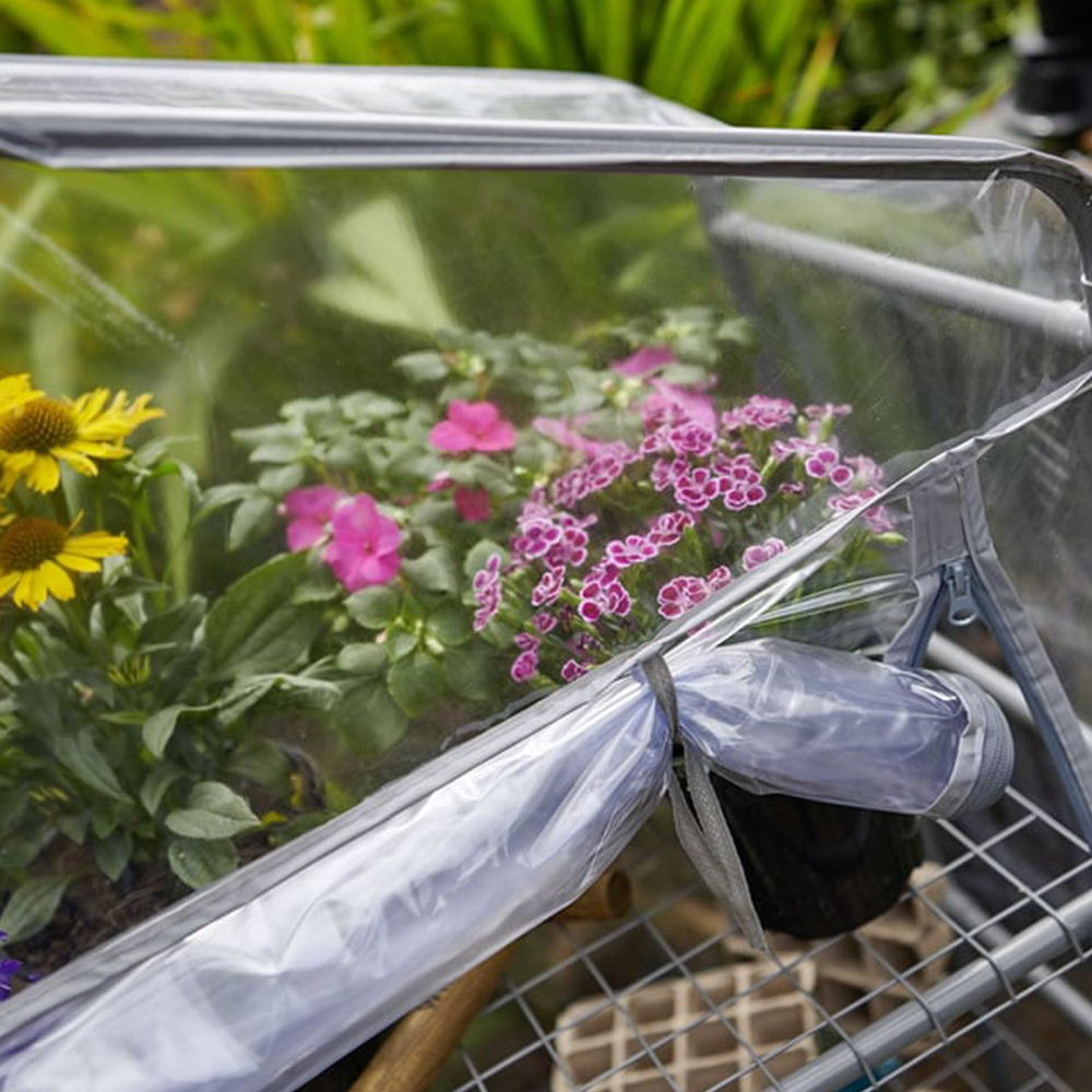 Wilko PE 4 Tier Wide Mini Greenhouse Cover Wilko
