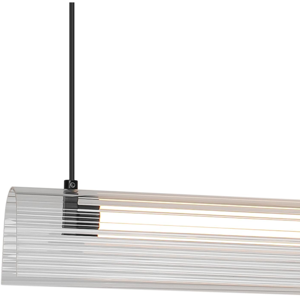 Nordlux Aliani Black Ribbed Acrylic Pendant Light Image 5