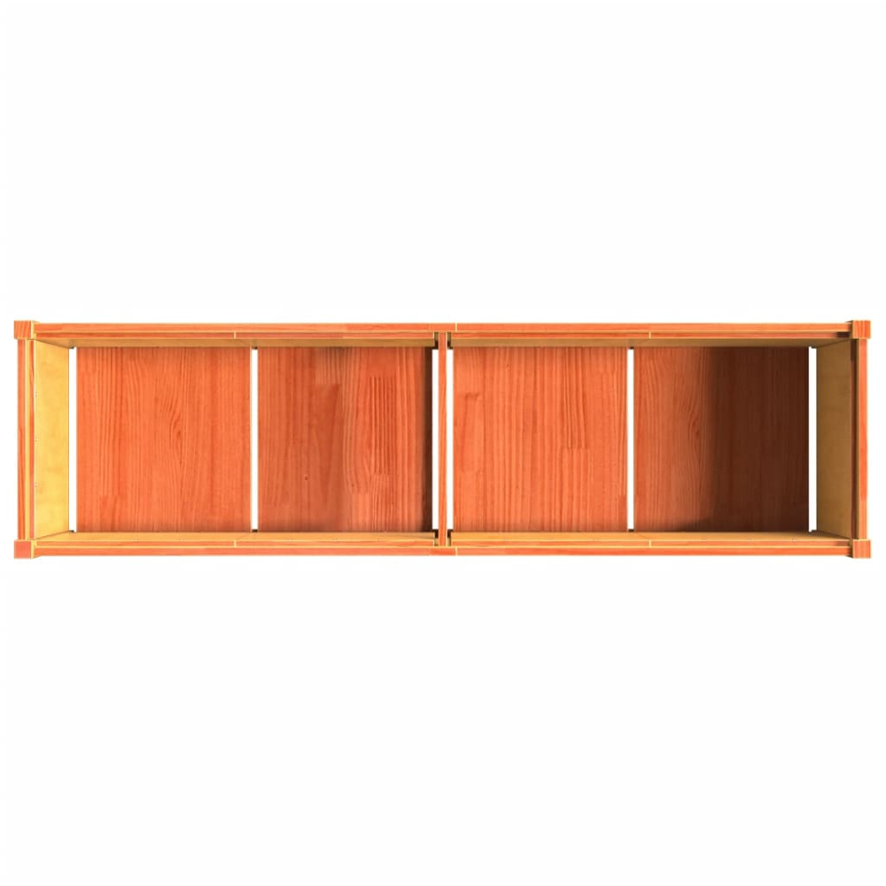 vidaXL Wax Brown Solid Pine Wood Garden Planter 180 x 50 x 50cm Image 7