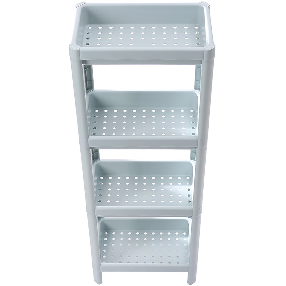 H&O Direct 4 Shelf Plastic Corner Rack Image 2