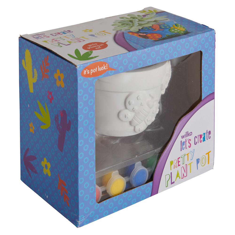 Wilko Paint Your Own Plant Pot Wilko