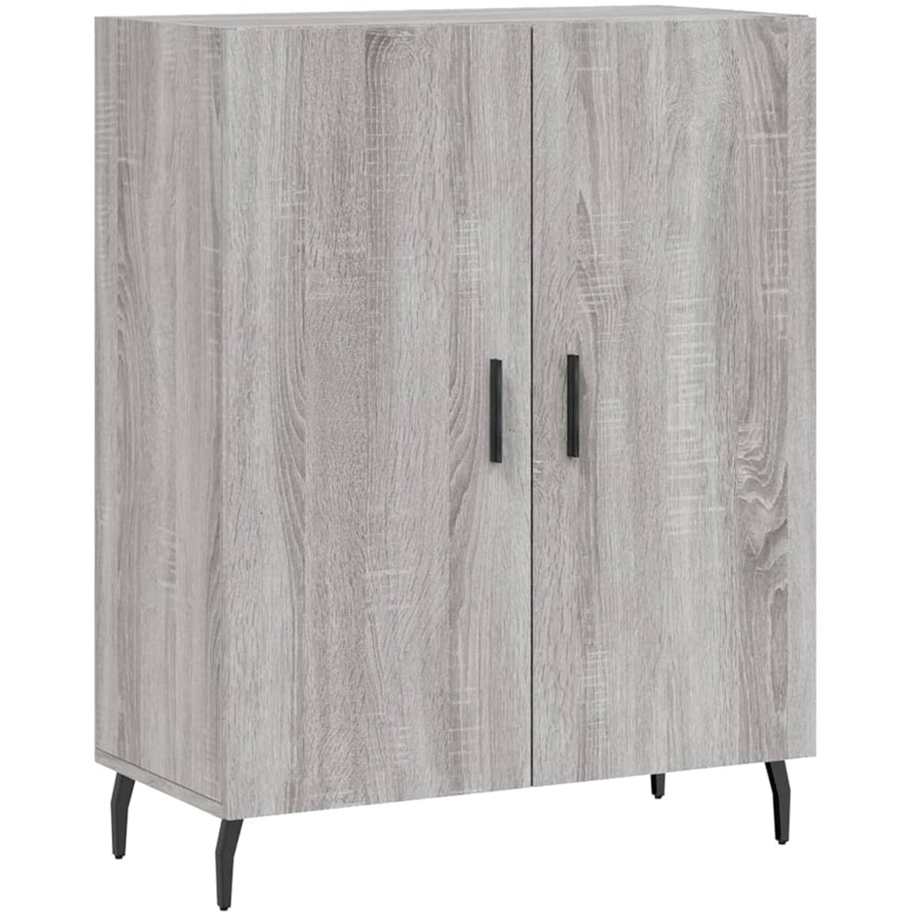 vidaXL 4 Door Grey Sonoma Highboard Image 7
