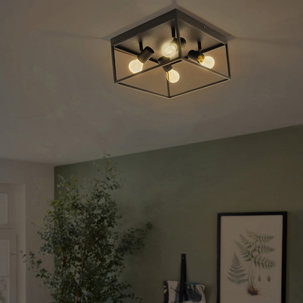 EGLO Silentina 4 Light Caged Spotlight Image 5