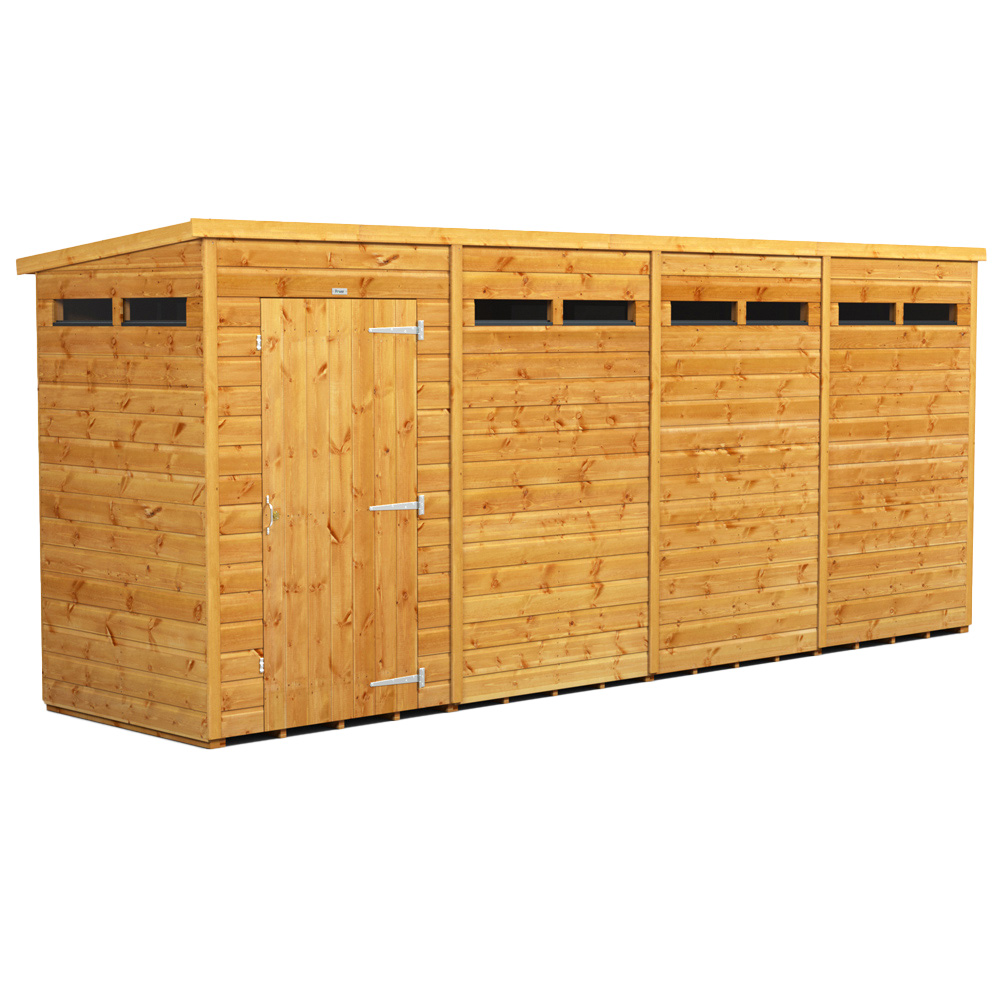 Power Sheds 16 x 4ft Pent Security Shed Image 1