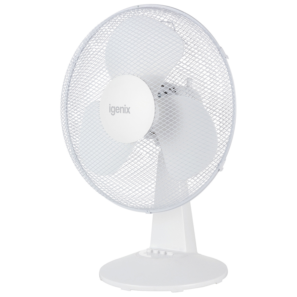 Igenix White Desk Fan 16 inch Image 4