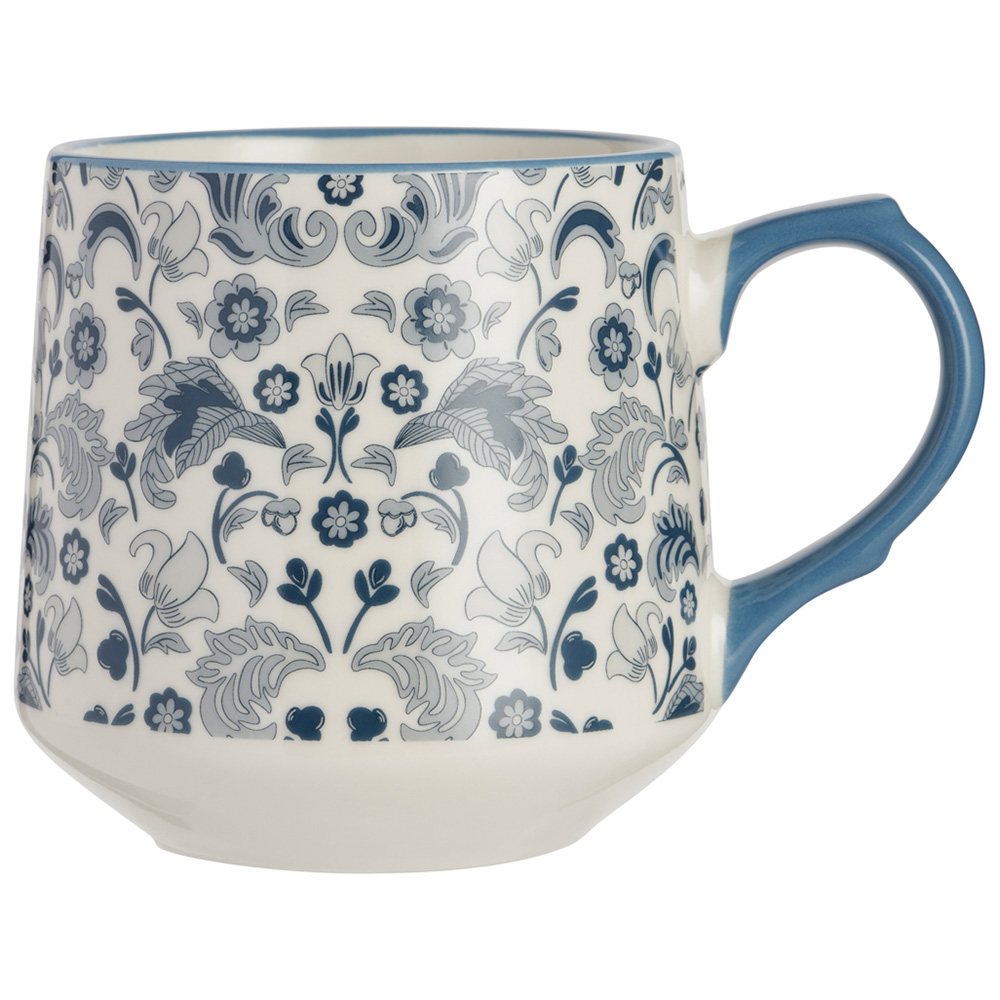 Wilko Blue Fond Memories Floral Mug Image 1