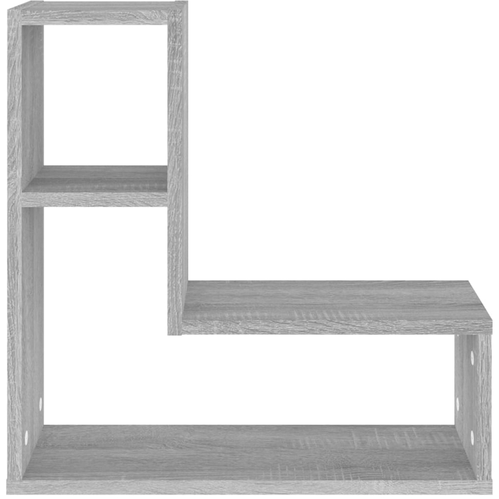 vidaXL 50 x 15 x 50cm Set of 2 Grey Sonoma Wall Shelf Image 4
