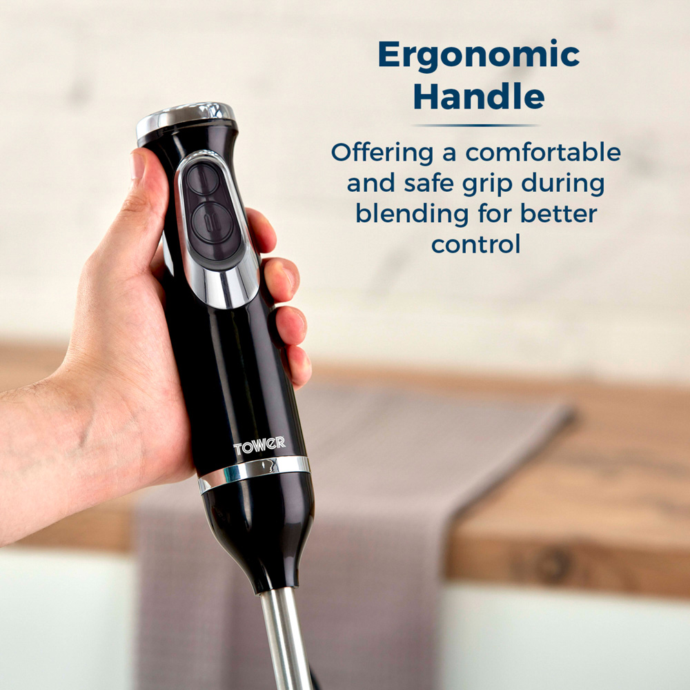 Tower T12076 Black Hand Blender 600W Image 2