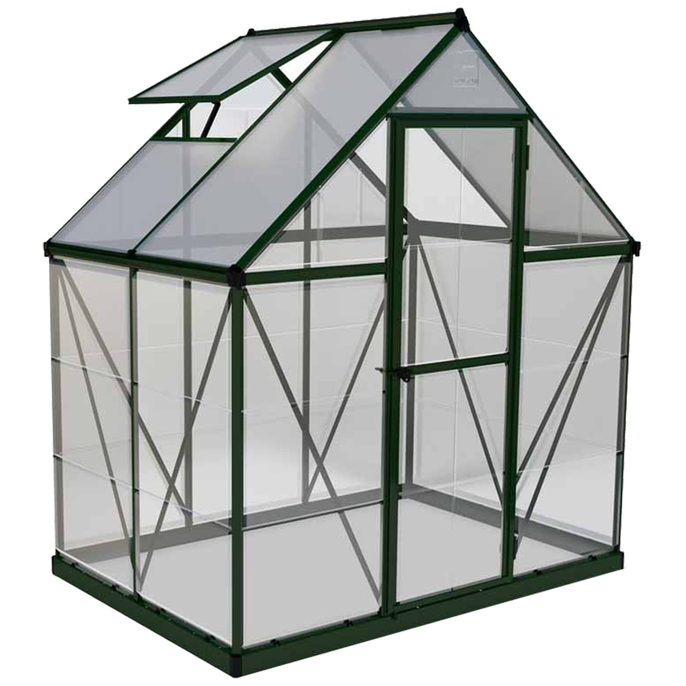 Palram Hybrid Green Aluminium 6 x 4ft Greenhouse  Image 1
