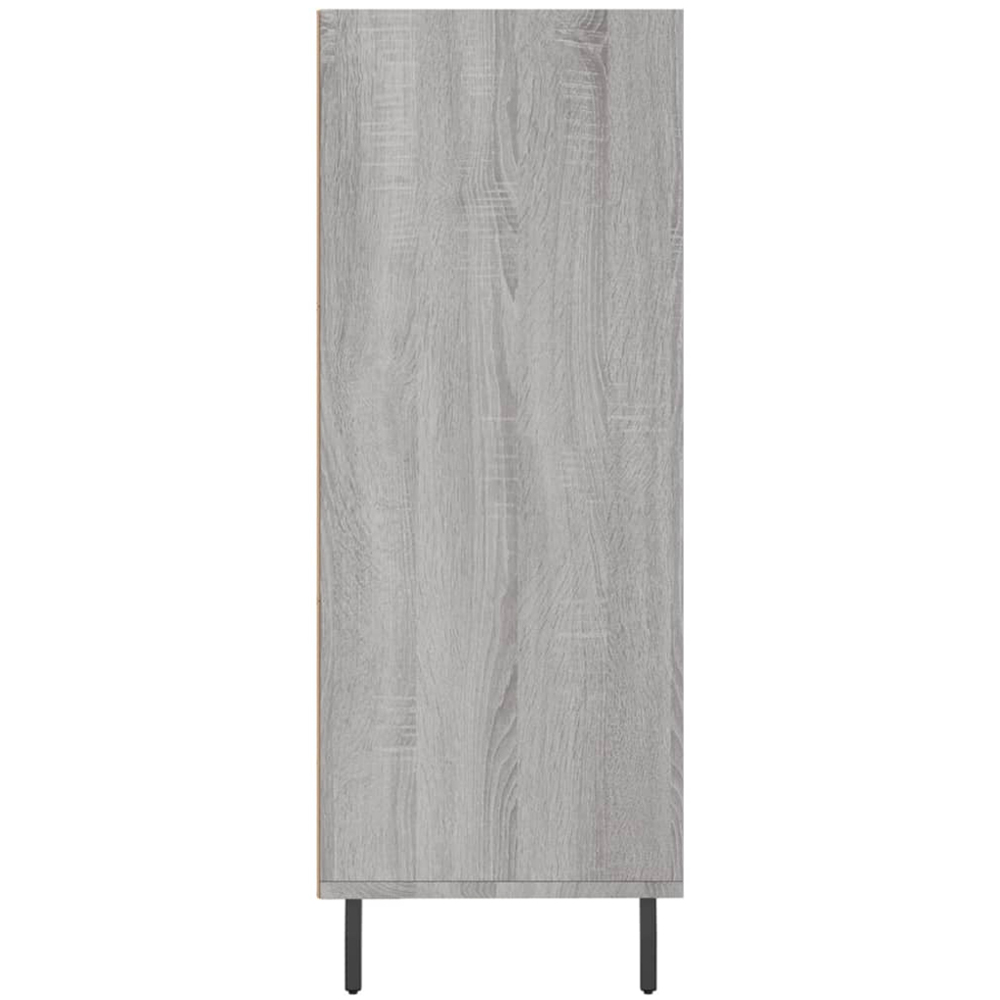vidaXL 3 Open Shelf Grey Sonoma Shelf Cabinet Image 5