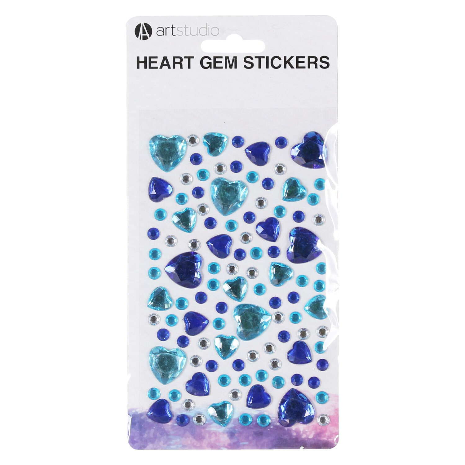 Art Studio Heart Gem Stickers Image 3