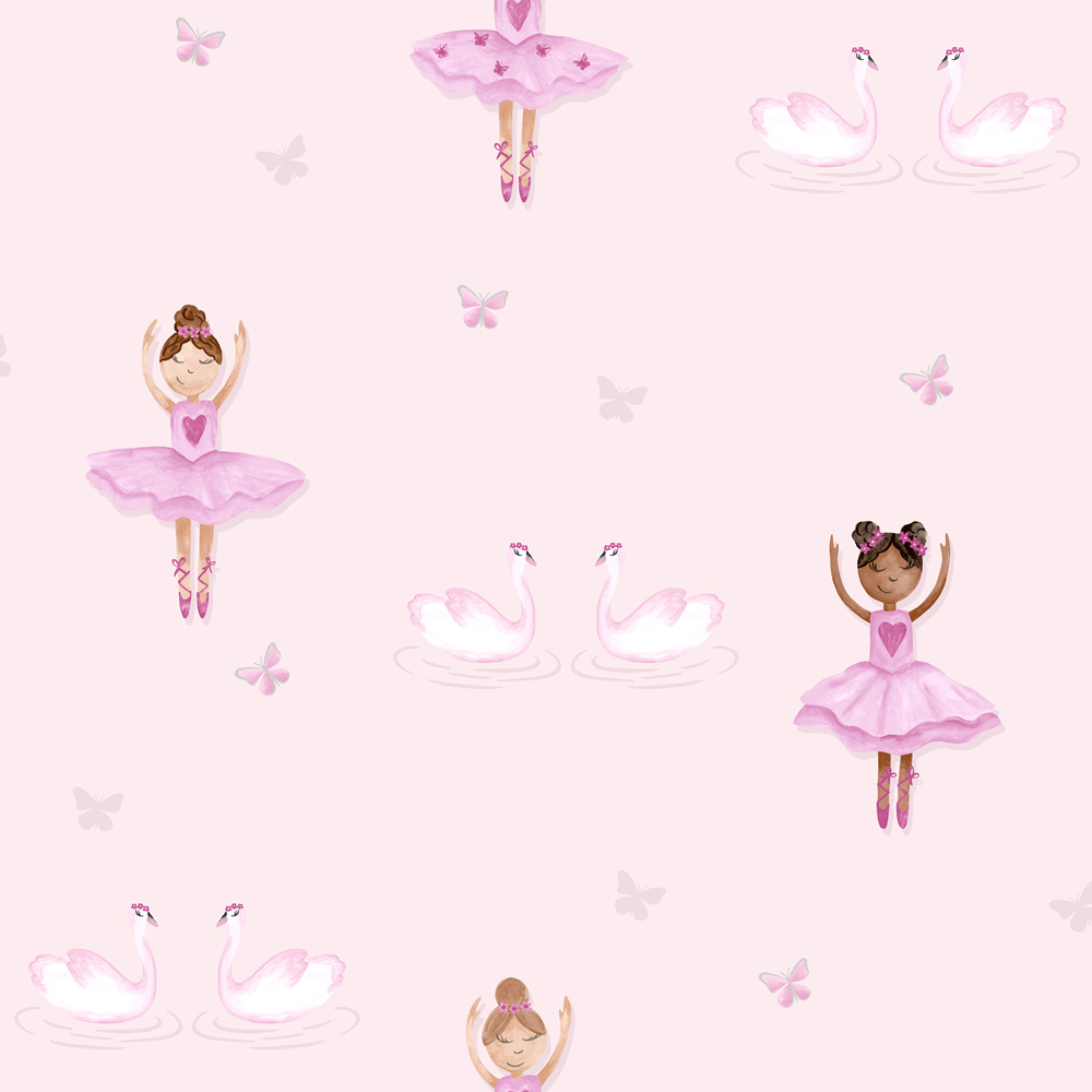 Holden Ballerina Pink Wallpaper Image 1