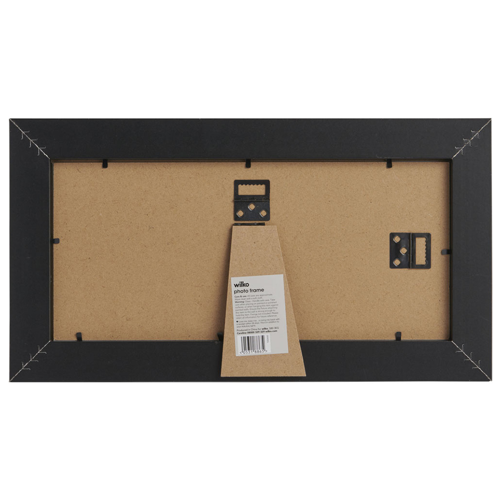 Wilko Wood and Black Photo Frame 3 x 6inch x 4inch Image 2