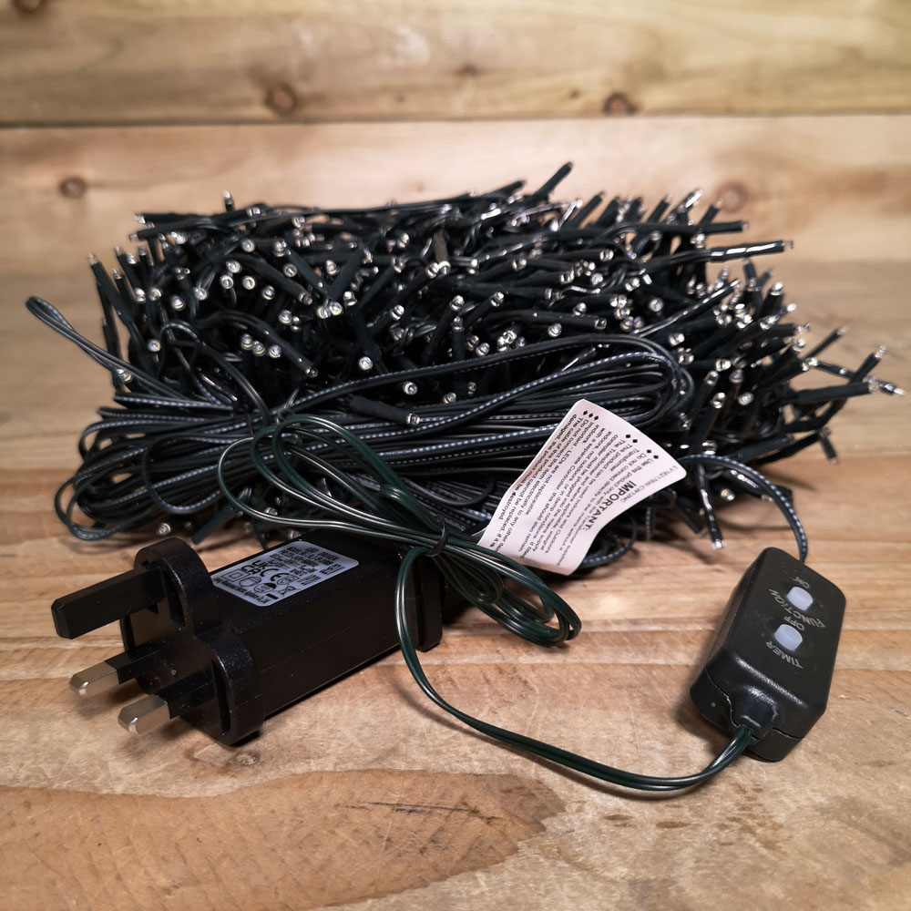 Premier ClusterBrights 960 Cool White LED Multi-Function Green Cluster Light 12.4m Image 5