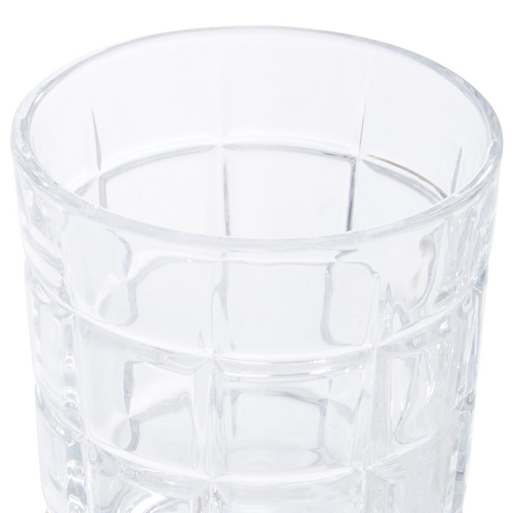 Premier Housewares Auclair Check Glass Tumblers 4 Pack Image 3