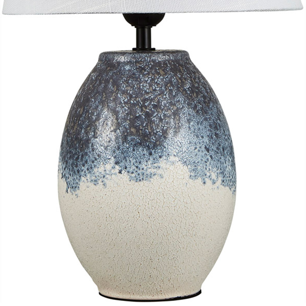 The Lighting and Interiors Elsa Crackled Base Table Lamp Image 6
