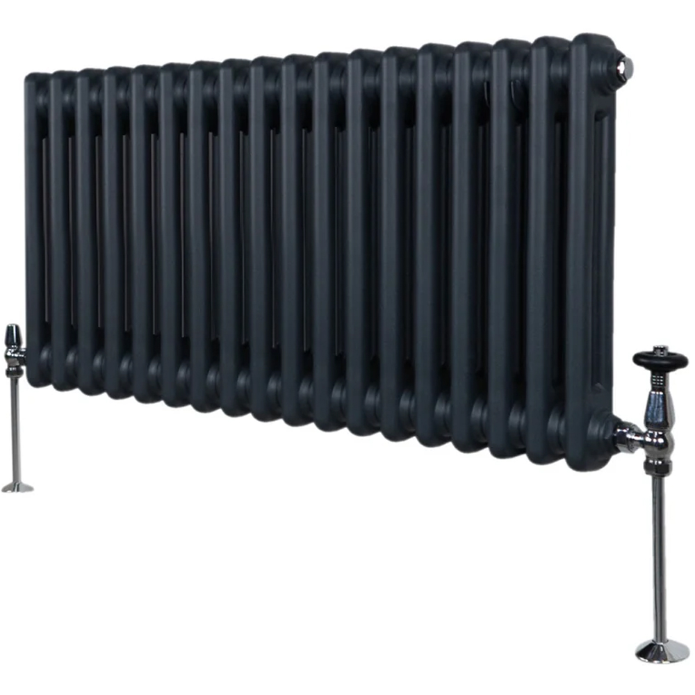 Monster Shop 1975 BTU Anthracite Grey Traditional 2 Column Radiator 300 x 832mm Image 3