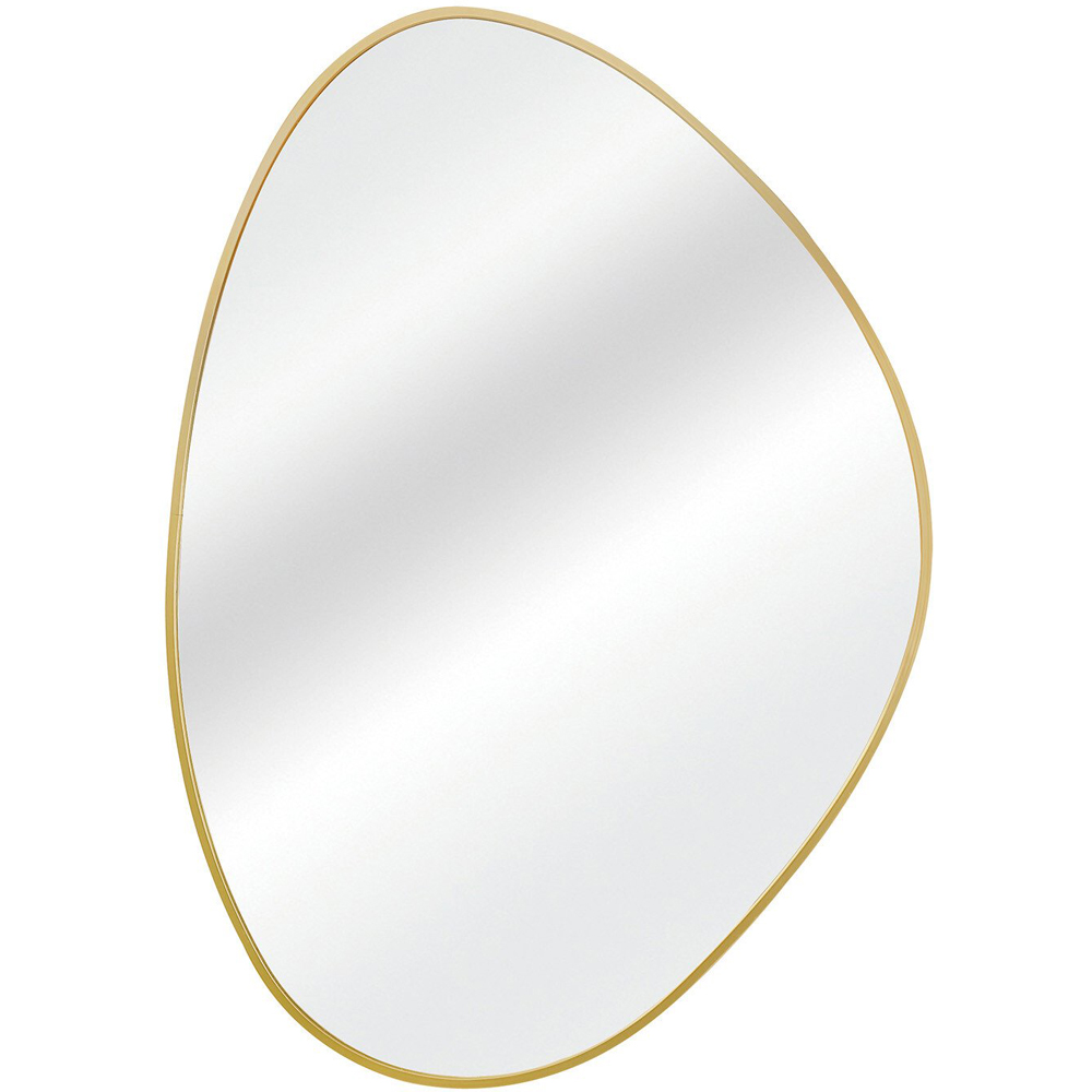 Gold Framed Organic Wall Mirror - Gold Image 5