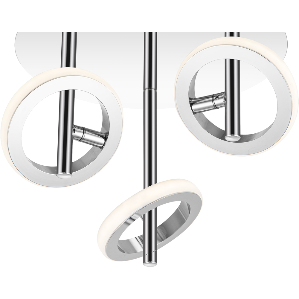 Cosylyte Holdon 3 Ring Chrome Drop Rod LED Ceiling Spotlight Image 4