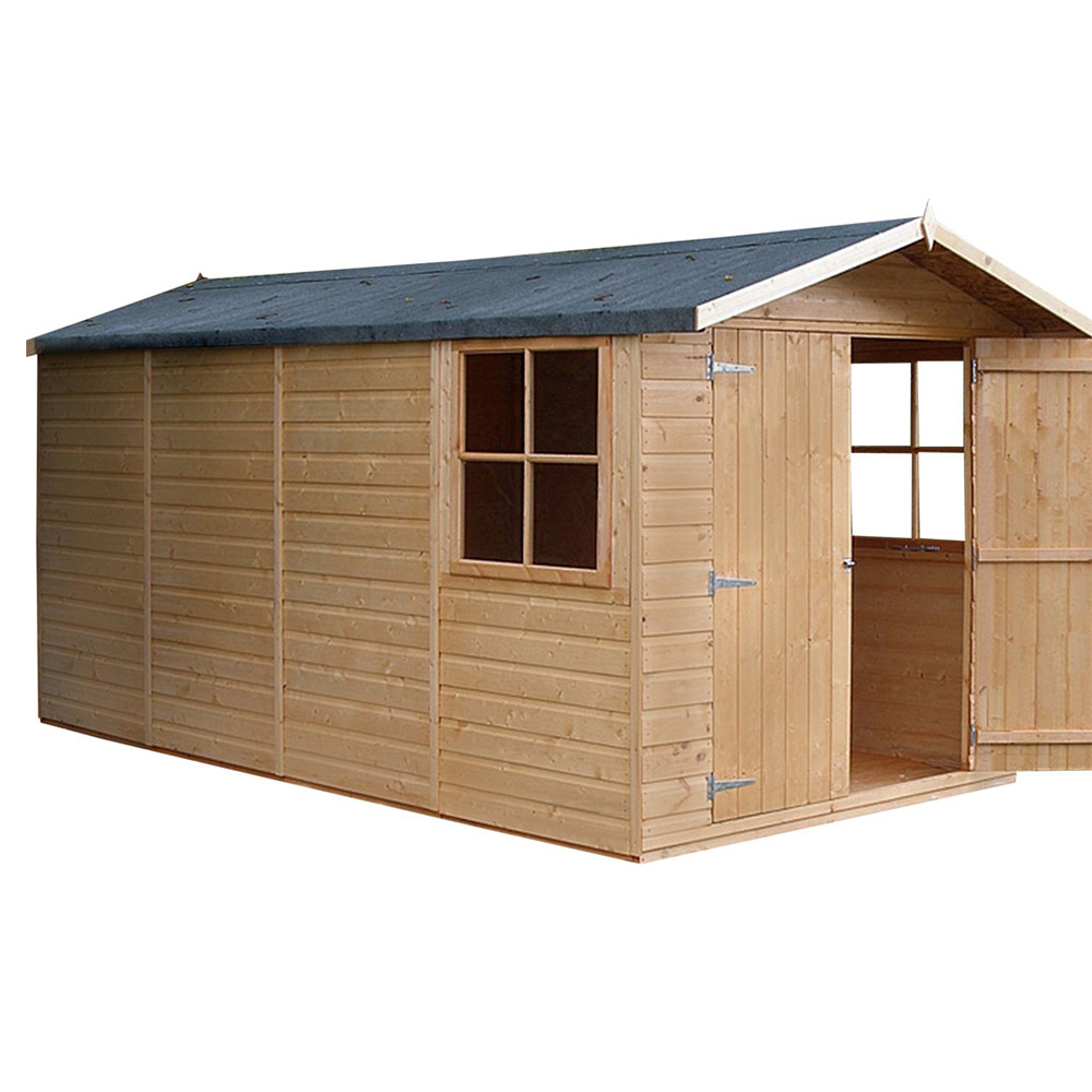 Shire Jersey 7 x 13ft Double Door Dip Treated Shiplap Shed Image 1