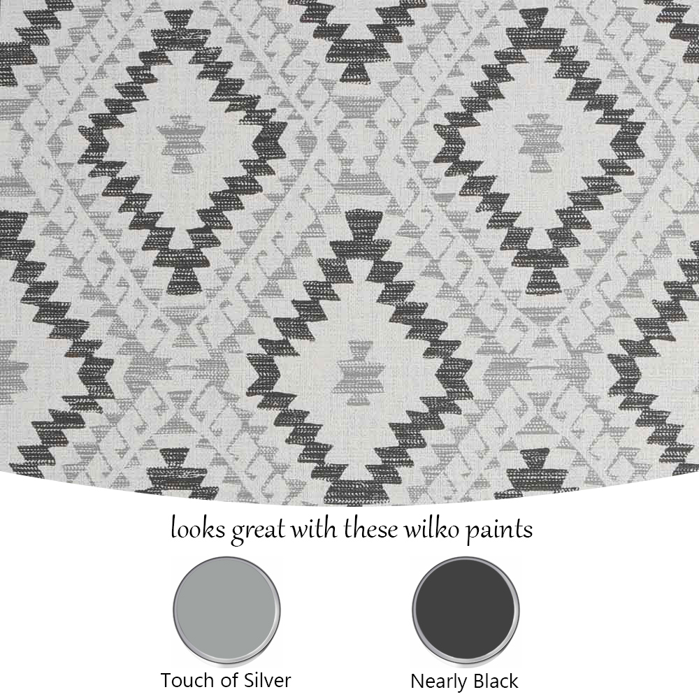 Superfresco Colours Aztec Geometric Monochrome Wallpaper Image 5