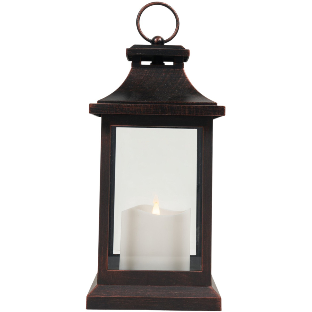LED Metal Lantern Black Image 4