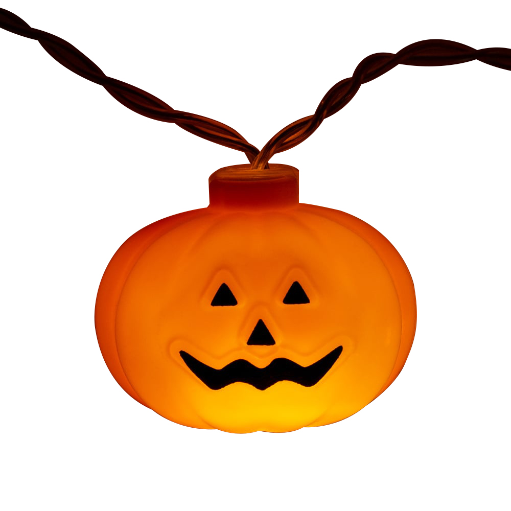 Global Gizmos 10 LED Pumpkin String Lights Image 1