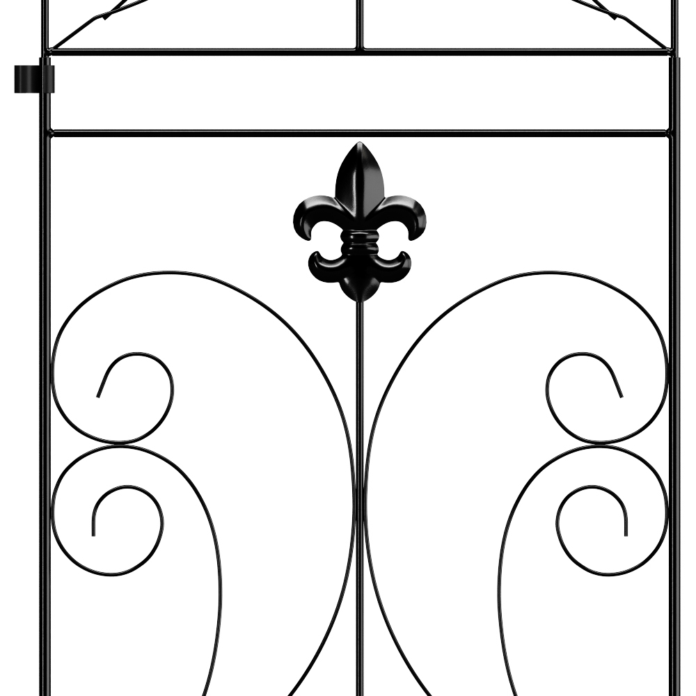 Living and Home Arched 41 x 68cm 10 Pack Metal Border Fence Decoration Set Image 6