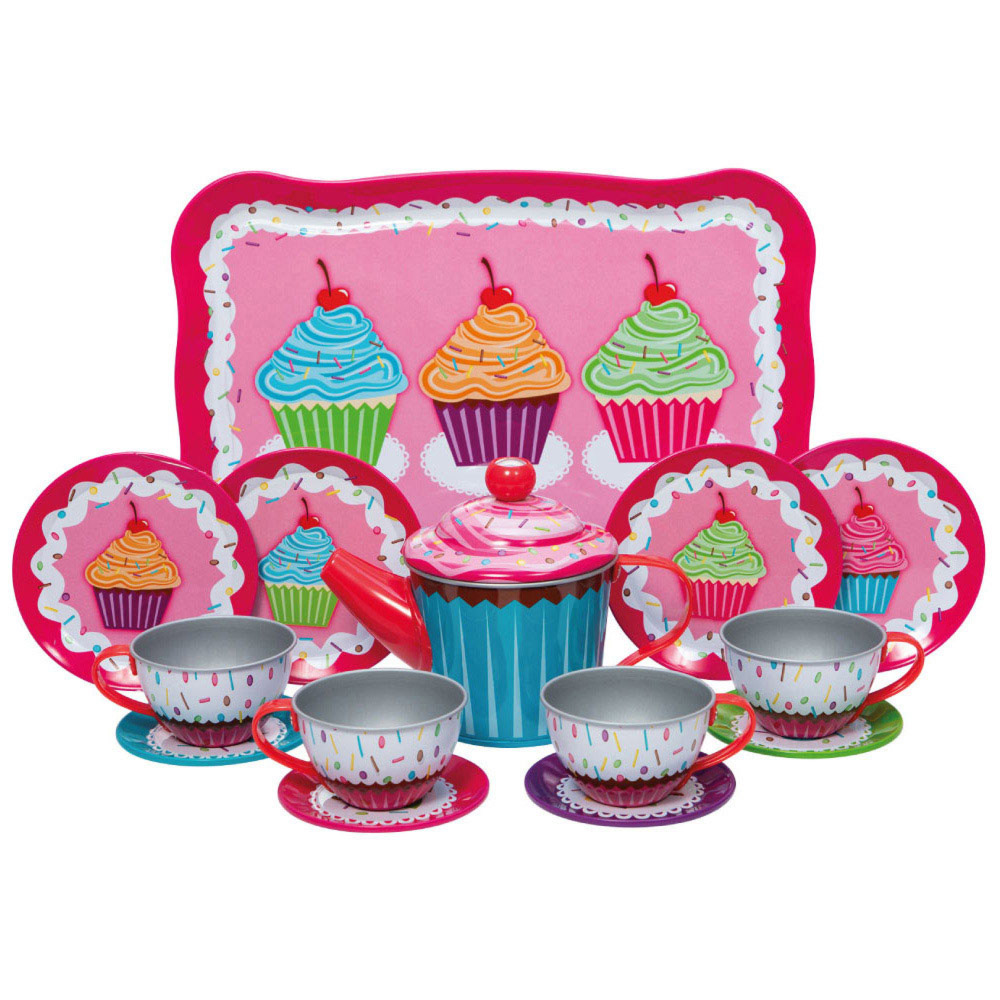 Schylling Cupcake Tin Tea Set Image 1