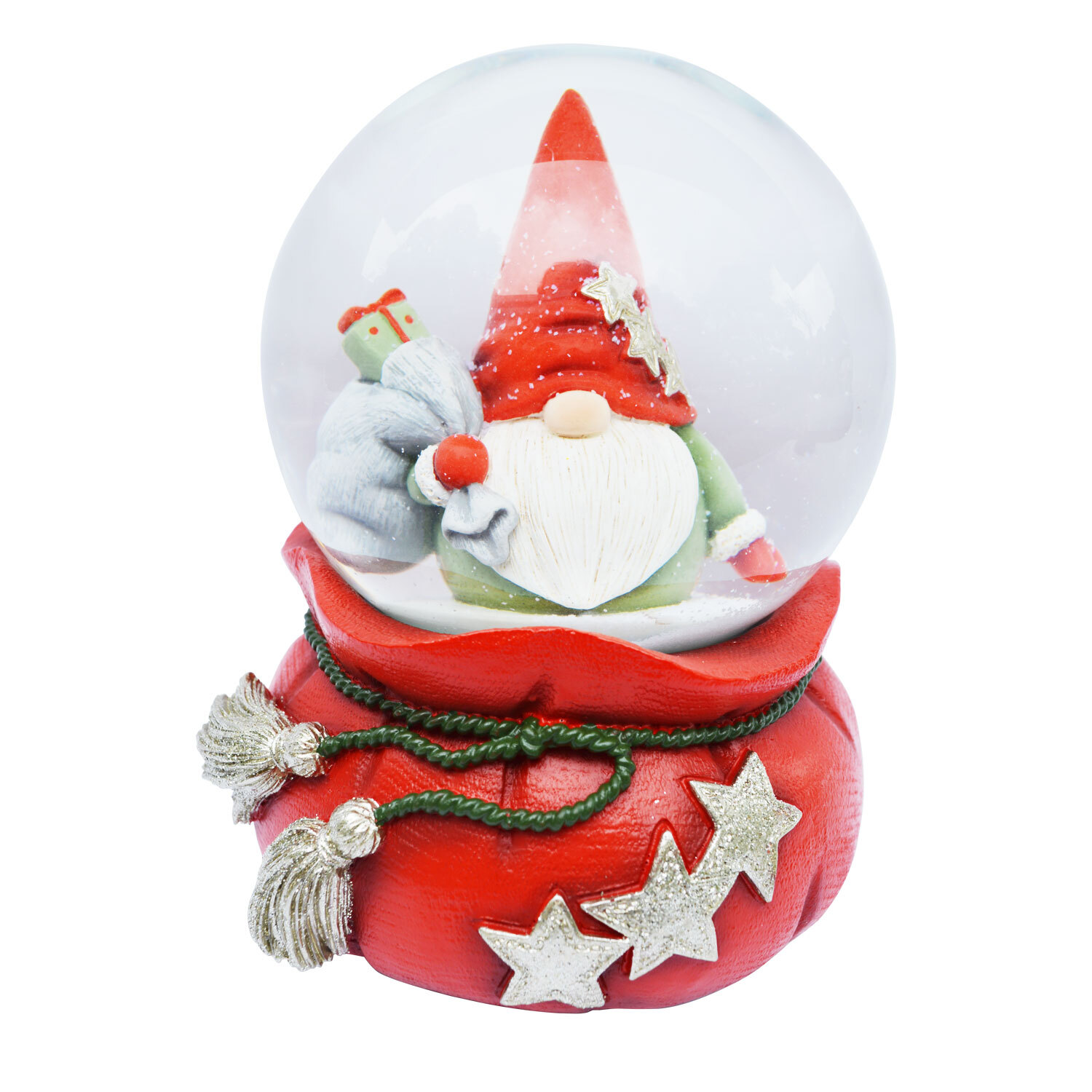 Single Candy Cane Lane Musical Gonk Snow Globe in Assorted styles Image 2