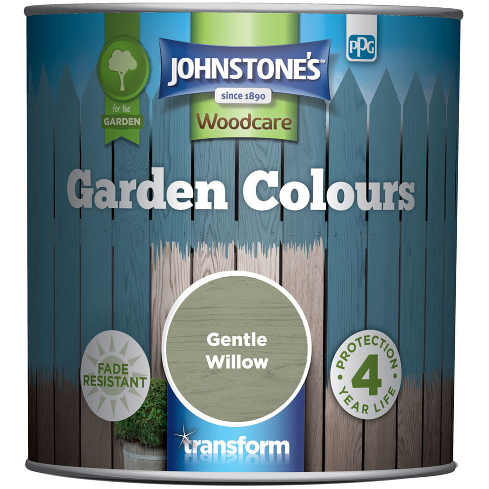 Johnstone's Woodcare Gentle Willow Garden Colours Paint 1L Image 2