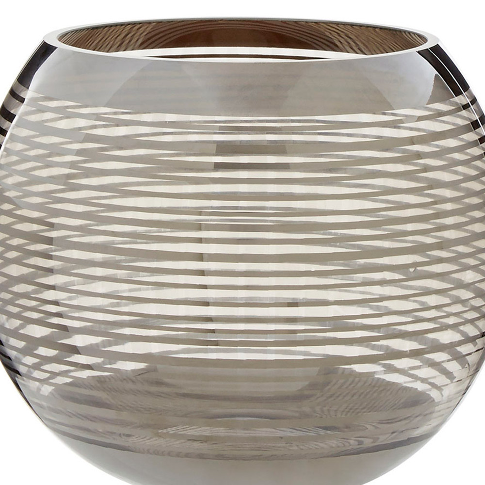 Premier Housewares Silver Raya Glass Vase Image 3