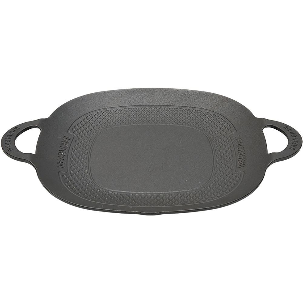 Living and Home Flat Centre Cast Iron Grill Pan Image 2