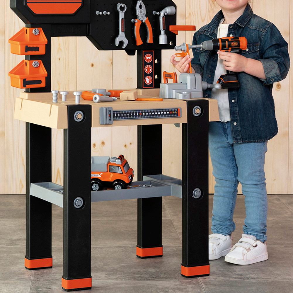 Smoby Black + Decker Bricolo Center Ultimate Workbench and DIY Roleplay  Accessories