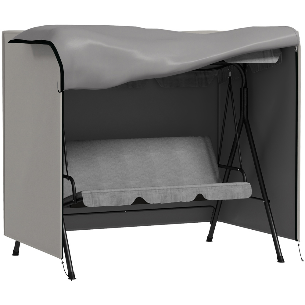 Outsunny Grey Garden Furniture Protector Patio Swing Chair Cover Image 1
