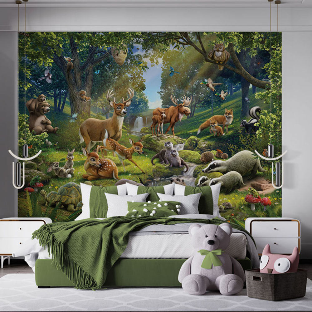 Walltastic Animals of the Forest Wall Mural Image 1