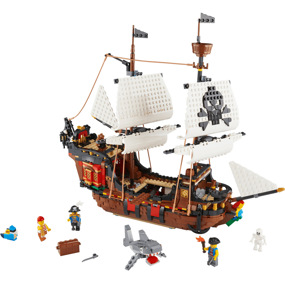 LEGO Creator 31109 Pirate Ship Building Set 1260 Piece Image 2